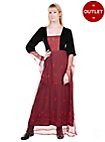 Abito medievale in velluto con tulle - Augusta